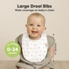 KeaBabies 8pk Organic Baby Bibs for Boy, Baby Drool Bib for Baby Boys and Girls, Newborn Teething Bibs - 2 of 4