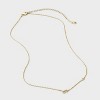 14K Gold Dipped Cubic Zirconia Initial Necklace - A New Day™ - 3 of 4