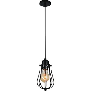 CWI Lighting Tomaso 1 Light Down Mini Pendant With Black Finish - 1 of 4