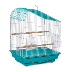 Prevue Pet Products Palm Beach Teardrop Roof Aqua & White Bird Cage SP21003A/W - 1 of 1