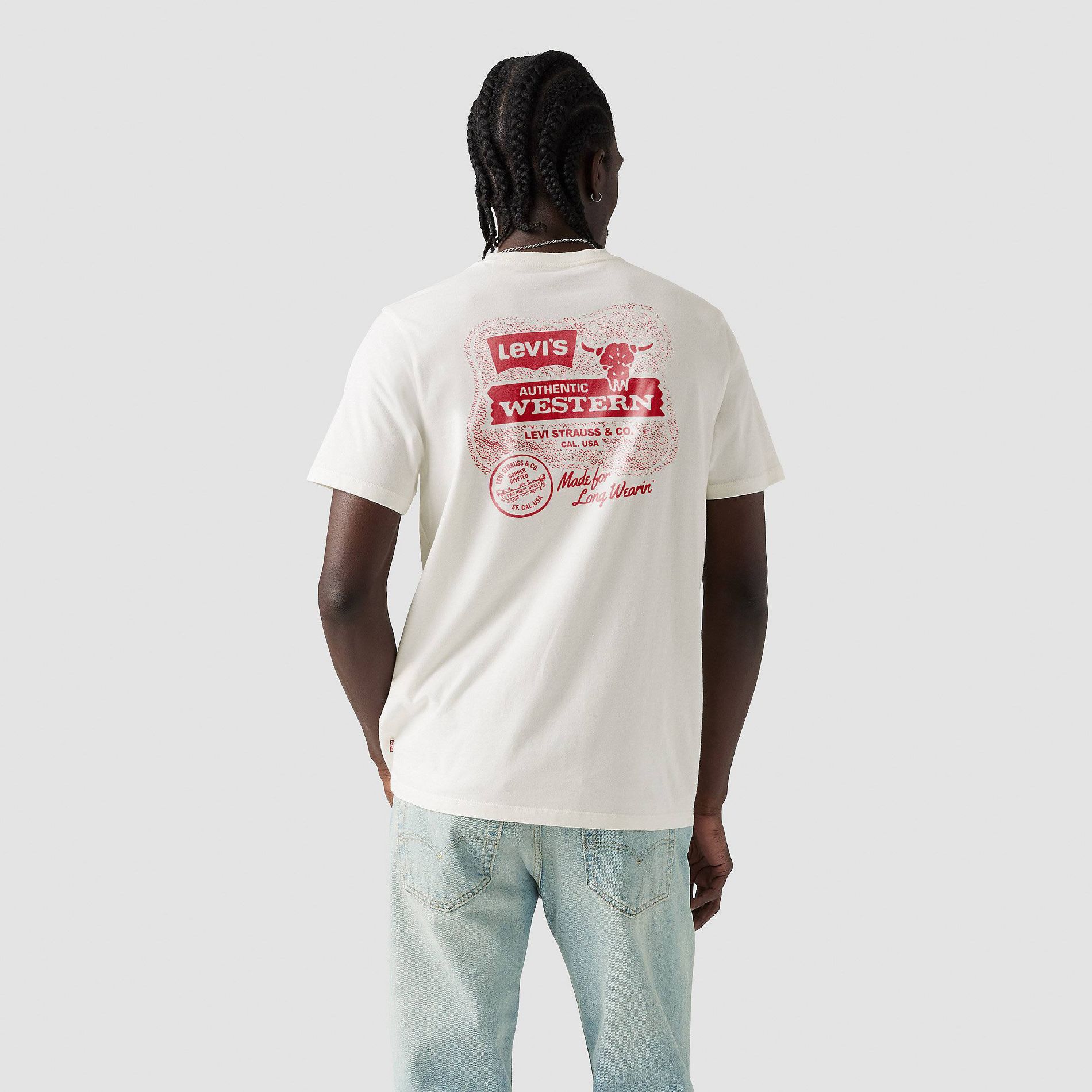 Levi's® Men's Standard Fit Short Sleeve Logo Crewneck T-Shirt - Off-White XL