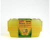 Glad Take-Aways Crayola Retired Colors 28oz/7pk Rectangle Food Storage Containers - Dandelion - 3 of 4