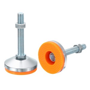 Unique Bargains Carbon Steel Non-Skid Adjustable Furniture Table Feet Leveling Feet 2 Pcs - 1 of 4