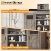 Jojoka Farmhouse LED TV Stand with Power Outlet,Media Console Table for TV Up to 65 Inch - 4 of 4