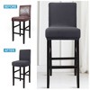 PiccoCasa Pub Counter Stool Cover Chair Seat Cover Stretch Washable Slipcovers Bar Stool Covers - 4 of 4