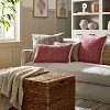 Herringbone with Frayed Edges Throw Pillow - Threshold™ designed with Studio McGee - image 2 of 4