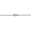 Black Bow Jewelry 0.8mm, 14k White Gold, Solid Spiga Chain Necklace - 4 of 4