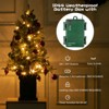 Whizmax 3 Ft Prelit Premium Snow Flocked Artificial Christmas Tree with 8 Mode Warm White Led,for Christmas Decoration,Home, Office, Square Base - 4 of 4