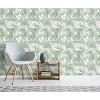RoomMates Ginkgo Leaves Green Peel and Stick Wallpaper: Removable Vinyl, Textured Botanical Design, Modern Decor, 28.18 Sq Ft Coverage - 3 of 4