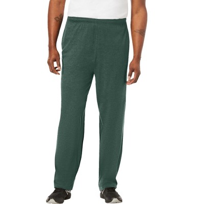 Kingsize Men's Big & Tall Lightweight Jersey Open Bottom Sweatpants ...