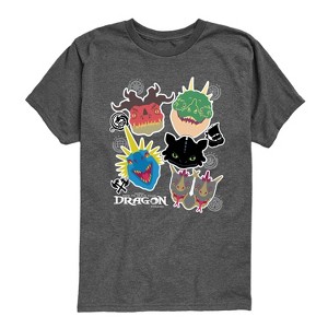 Boys' - How to Train Your Dragon - Dragons Short Sleeve Graphic T-Shirt - 1 of 4