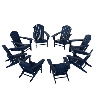 WestinTrends Dylan HDPE Outdoor Patio Adirondack Chair (Set of 8)