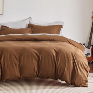 Bedsure Duvet Cover Set – Soft Double Brushed Bedding with Zipper Closure, Available in Multiple Sizes and Colors - 1 of 4