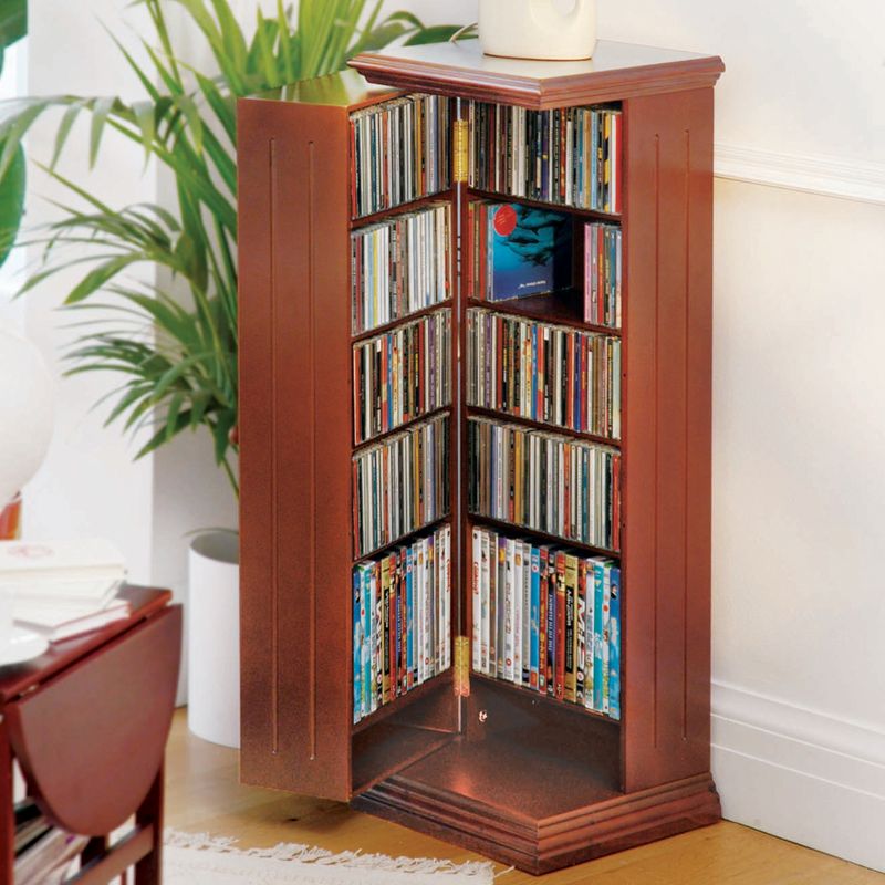 Collections Etc Swing Away Media Cabinet CD & DVD for Storage 38 X 13 X 11.75, 3 of 4