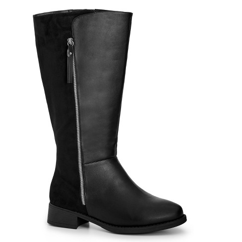 Wide fit hotsell flat boots womens