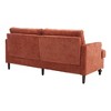 TiramisuBest Mid Century Modern chenille Fabric Loveseat sofa, Modular Sectional Sofa with Storage, Sideboard Buffet Style Design for Living - 4 of 4