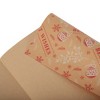Unique Bargains Gift Wrap Paper Christmas Yellow Kraft 27.56"x19.69" 5 Pcs - 4 of 4