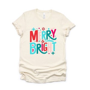 Simply Sage Market Women's Merry and Bright Abstract Short Sleeve Graphic Tee - 1 of 4
