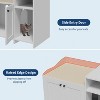 Cat Litter Box Enclosure Furniture, Hidden Litter Box Cabinet, Indoor Wooden Cat Washroom with Storage, Pet House - 4 of 4