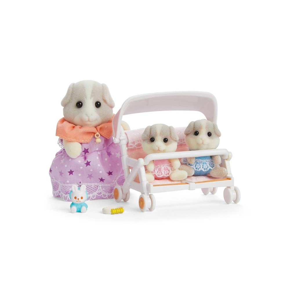 Photos - Action Figures / Transformers Calico Critters Patty & Paden's Double Stroller