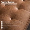 XIZZI Modern Compact 2-Seater Sofa for Small Spaces - Soft Polyester Fabric, Sponge & Plush Filling, Solid Wood Frame Loveseat in Multiple Colors - 3 of 4