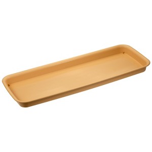 Unique Bargains Indoor Outdoor Plastic Rectangular Flower Drip Tray Plant Pot Saucer 1 Pc - 1 of 4