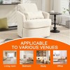 MOONMISS 360 Degree Swivel Barrel Chair,Comfy PU leather Round Accent Sofa Chair,Leisure Arm Chair for Nursery,Hotel,Bedroom,Office - 2 of 4