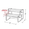 Azar Displays 2-Tier Horizontal Counter Bracelet Bar - 3 of 4