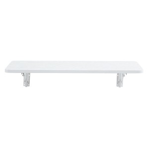 Vynxaria Folding Tables - 31.5-InchWall-Mounted Foldable Table for Small Spaces, White - 1 of 4