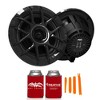 Wet Sounds ZERO Series - 4 Pairs ZERO-6-XZ-B Black 6.5" Neodymium Powersport & Marine Speakers with Horn-Loaded Titanium Tweeters, Pair - 2 of 4