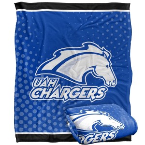 University Of Alabama In Huntsville Logo Dots Silky 50x60 Blanket, 1 Sided - 1 of 4
