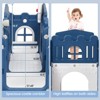 8 in 1 Toddler Indoor Playground With Slide, Basketball Hoop, Climber, Crawling Tunnel - 3 of 4