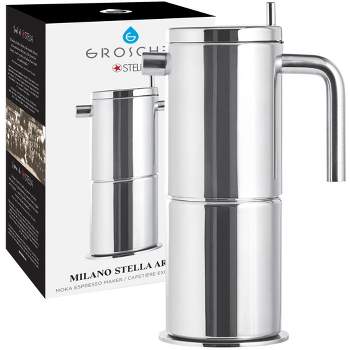 GROSCHE Milano Stella Aroma Luxury Stovetop Espresso Maker Moka Pot 