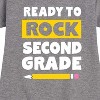 Girls' - Instant Message - Ready To Rock Second Grade Graphic Short Sleeve Fleece Dress - 2 of 4