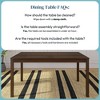 Now Furniture 60" Wooden Dining Table for 4, Rectangular Kitchen Table - 4 of 4