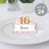 Big Dot of Happiness Sweet 16 - 16th Birthday Party Tent Buffet Card - Table Setting Name Place Cards - Set of 24 - 2 of 4