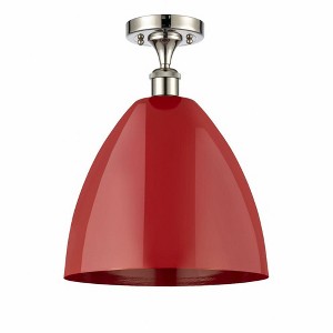 Plymouth Dome - 1 Light Semi-Flush Mount In Industrial Style-14.75 Inches Tall and 12 Inches Wide - 1 of 1