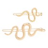 L. Erickson Snake Tige Boule Hair Clip Set - Gold - 2ct