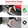 Running Boards w/Two Stairs Design All-Steel Build, Bolt-on Side Steps Compatible with 1997-2006 Jeep Wrangler TJ 2 Door, Black Powder Coated Nerf Bar - 4 of 4