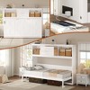 TIRAMISUBEST Twin Size Murphy Bed Wall Bed with Charging Station and a Storage Drawer, Space Saving Foldable Murphy Cabinet Bed with Open Storage - 2 of 4
