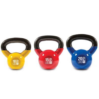 Gofit Classic Pvc Kettlebell With Dvd And Training Manual - Yellow 10lbs :  Target