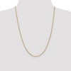 Black Bow Jewelry 2.25mm 14k Yellow Gold Flat Figaro Necklace Chain - 2 of 4