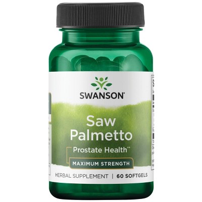 Swanson Saw Palmetto - Maximum Strength 320 mg 60 Softgels.