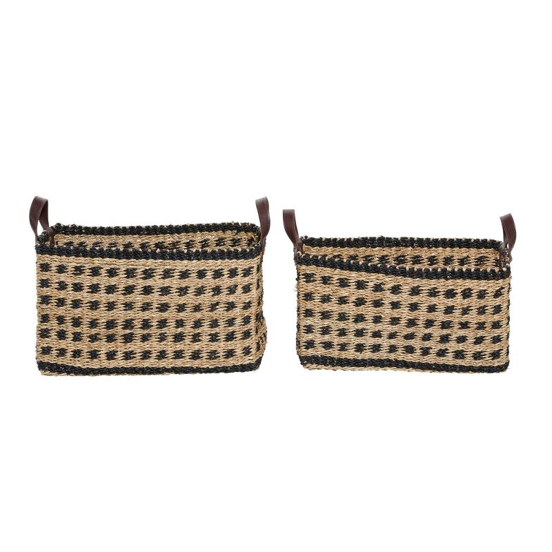 2pk Wood Storage Baskets Brown - Olivia &#38; May, 5 of 6