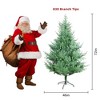 PexFix 6FT Christmas Tree Curved Artificial Xmas Tree 84 inch PE Pine Hinged Branches Ornaments for Xmas Holiday Halloween Home Party Decor - 3 of 4