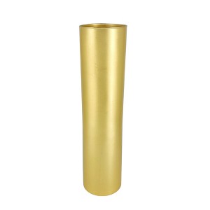 Slickblue Glass Cylinder Vase, Hand-Finished Display Piece, Slim Modern Style, Centerpiece Décor, Color and Size Options - 1 of 4