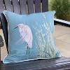 RightSide Designs Snowy White Egret Indoor/Outdoor Throw Pillow - 3 of 4