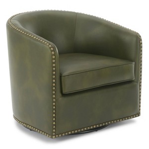 Comfort Pointe Tyler Arm Chair Fern Green: Upholstered, Nailhead Trim, No Assembly Required - 1 of 4