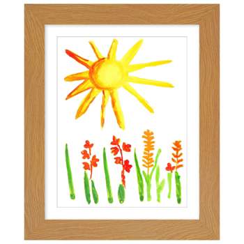 Americanflat Kids Art Frame with tempered shatter-resistant glass - Front opening Wall Display for Artworks - Available in a variety of Colors