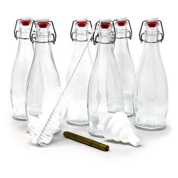 Nevlers Teardrop Airtight Swing Top Bottles - Glass 17oz (6pk)